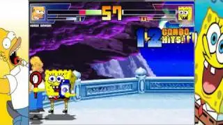 MUGEN RedMoon Homer Simpson vs Spongebob