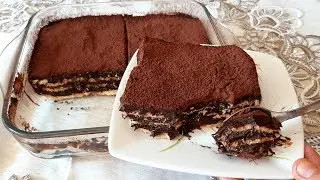 كيك بارد في 10 دقائق 😋😋 بدون فرن وبدون كريمة سهل وبمقادير متوفرة في كل بيت قمة في الرووعة 👌