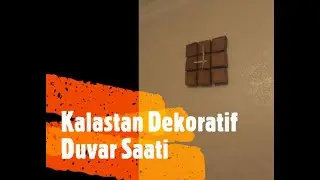 paletten muhteşem dekoratif saat / decorative clock from palette