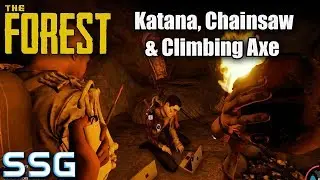 THE FOREST Katana, Chainsaw and Climbing Axe SeeShellGaming