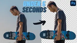 How to REMOVE BACKGROUND In 5 SECONDS - Photoshop Tutorial