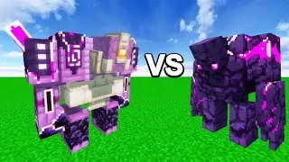 Ender Golem Vs. Ender Guardian in Minecraft