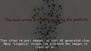 A staggering visualization of the amount of bots on other social media platforms vs Glade Art