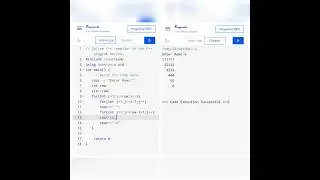 Number pattern in C++, PHP, Java and Python