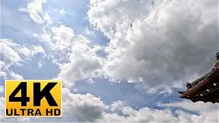 Blue Sky and Clouds Screen Saver (No sound) 2 Hours 4K UHD