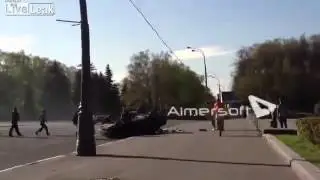 Audi R8 crash, taking with him some poor innocent bloke!