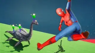 GTA 5 Spiderman vs Baldi's Basics Ragdolls vol.7 (Euphoria physics)