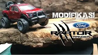 Modifikasi Offroad Ford F-150 Raptor - Hot Wheels Diecast