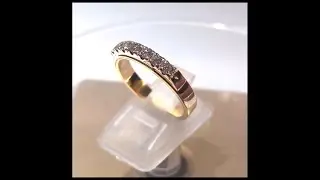 Cincin emas tujuh batu berlian