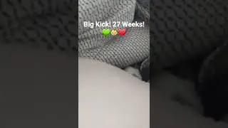 Big Kick at 27 Weeks! 💚👶❤ #baby #pregnant #babyboy