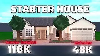 BUILDING A NO GAMEPASS STARTER HOUSE - (Bloxburg speed build) (Bloxburg)