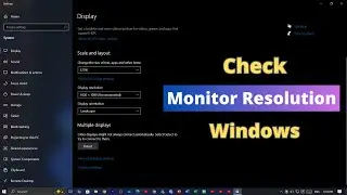 How to Check Monitor Resolution in Windows Laptop or PC