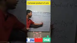 What is the Cartesian product of sets Class 11? #viral #math