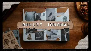Plan with Me || June Bullet Journal Set-up, Knightcore Theme & Rain Sounds