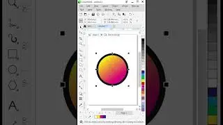 Line Convert to Object Gradient fill #reels #logo #graphicsart #artandcraft #logodesign #coreldraw