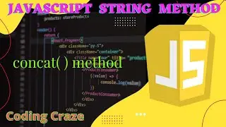 concat( ) method in JS | javascript string object #javascript