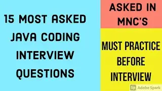 Common Java Coding Interview Questions / Java Coding Interview Questions / Java Interview Questions