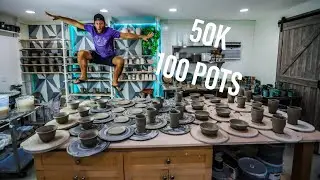 THROWING 100 POTS - How long does it take??