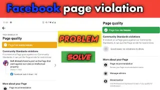 Page Has Some Issues || How To Remove Facebook Page Quality Restrictions, Violations