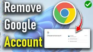 How To Remove Google Account From Google Chrome | PC / Laptop