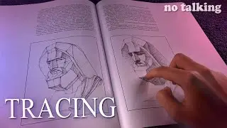 [ASMR] BOOK TRACING and SCRATCHING (no talking)
