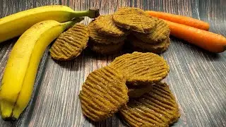 Simple carrot cookie recipe (vegan and healthy!) prepared in just a few minutes!