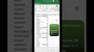 Shorts 12 Remove Spaces ENGLISH | Remove Errors