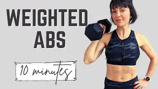 WEIGHTED ABS WORKOUT with Jo - 10 mins