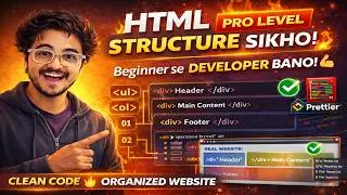 HTML Made Easy – Part 7 🚀 | Lists, Div & Website Structure