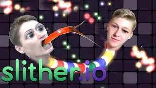 СЛИЗАРИО. У КОГО БОЛЬШЕ?! СОРЕВНУЕМСЯ С КОСТЕЙ! Slitherio.io с модами