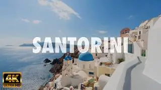 Fira Walking Tour in Santorini, Greece in 4K
