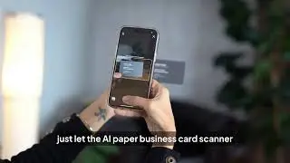 Using Paper Business Card Scanner
