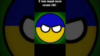 countryballs | типы людей : Россия, Украина, Турция | animation
