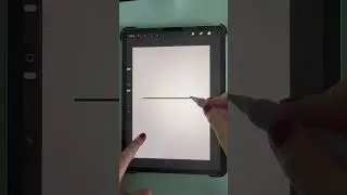 How to draw a straight line in Procreate #shorts