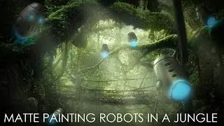 Matte Painting Robots in the Jungle