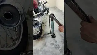 senior welder make tool for bike workshop 