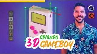 Criando Gameboy Cartoon em 3D com Cinema 4D & Corona Render / 3D para Games