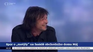 David Černý v ČT pourážel kurátorku a pak se oba poslali do prdele