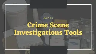 CRIME SCENE INVESTIGATION TOOLS! FORENSIC SCIENCE! 