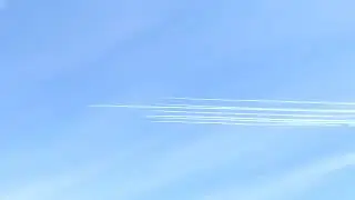 Unidentified planes were seen flying over Edinburgh this afternoon