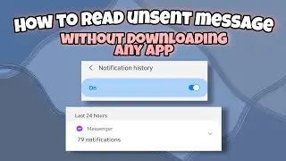 How to read unsent messages on messenger without downloading any app