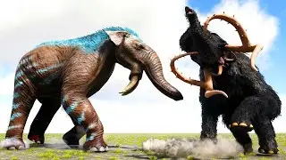 ARK Additions DEINOTHERIUM vs. ARK DINOS and PREHISTORIC BEASTS | ARK Dino Battle 🦎