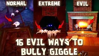 16 Evil Ways To BULLY GIGGLE in DOORS | Most EXTREME Ways To Make Giggle Suffer in DOORS ROBLOX