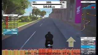 Quarantraining - trying to correctly pace the Zwift Bologna Time Trial