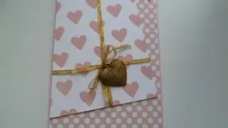 Скрапбукинг для начинающих: Видео 1 из 3. Открытка к 14 февраля