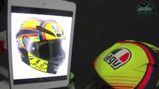 airbrushing rossi helmet