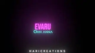 Black Screen Lyrics || WhatsApp Status Telugu || #haricreations