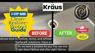 Composite Sink Cleaners, Restore Color, Routine Protective Care, How-to Instructions
