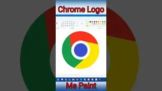 How to create Chrome logo in Ms Paint, Chrome logo in Ms Paint