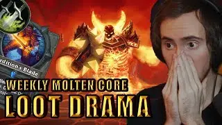 Weekly MC raid brings more LOOT DRAMA for Asmongold - WoW Classic